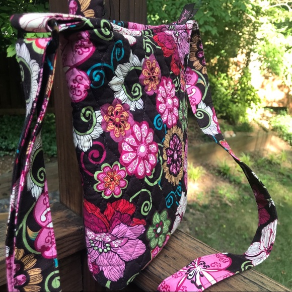 Vera Bradley Mod Floral PINK Crossbosy Hipster EUC - Picture 5 of 11